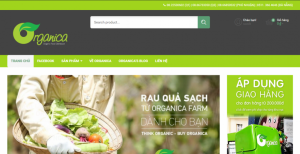 thiết kế website bán thực phẩm sạch